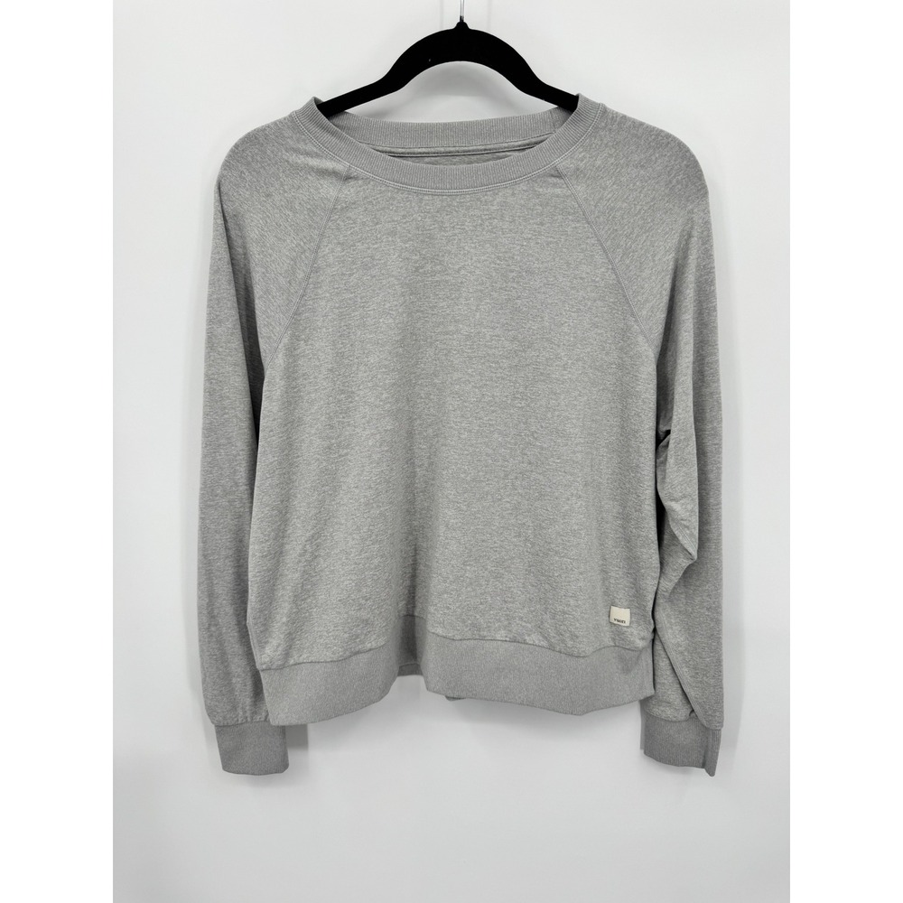 Vuori Long Sleeve Halo Crew Women S Heather Gray Light Sweatshirt VW241